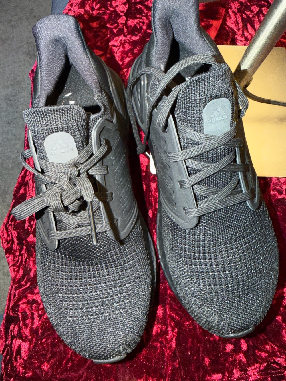 adidas Men’s Black Knit Running Sneakers